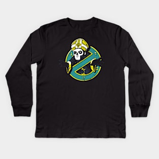 Forbidden Ghost Green Kids Long Sleeve T-Shirt